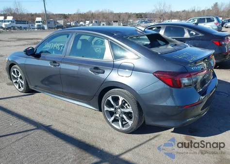 2025 Honda Civic Hybrid Sport/Sport Touring z USA, uszkodzony, nr VIN 2HGFE4F81SH334778